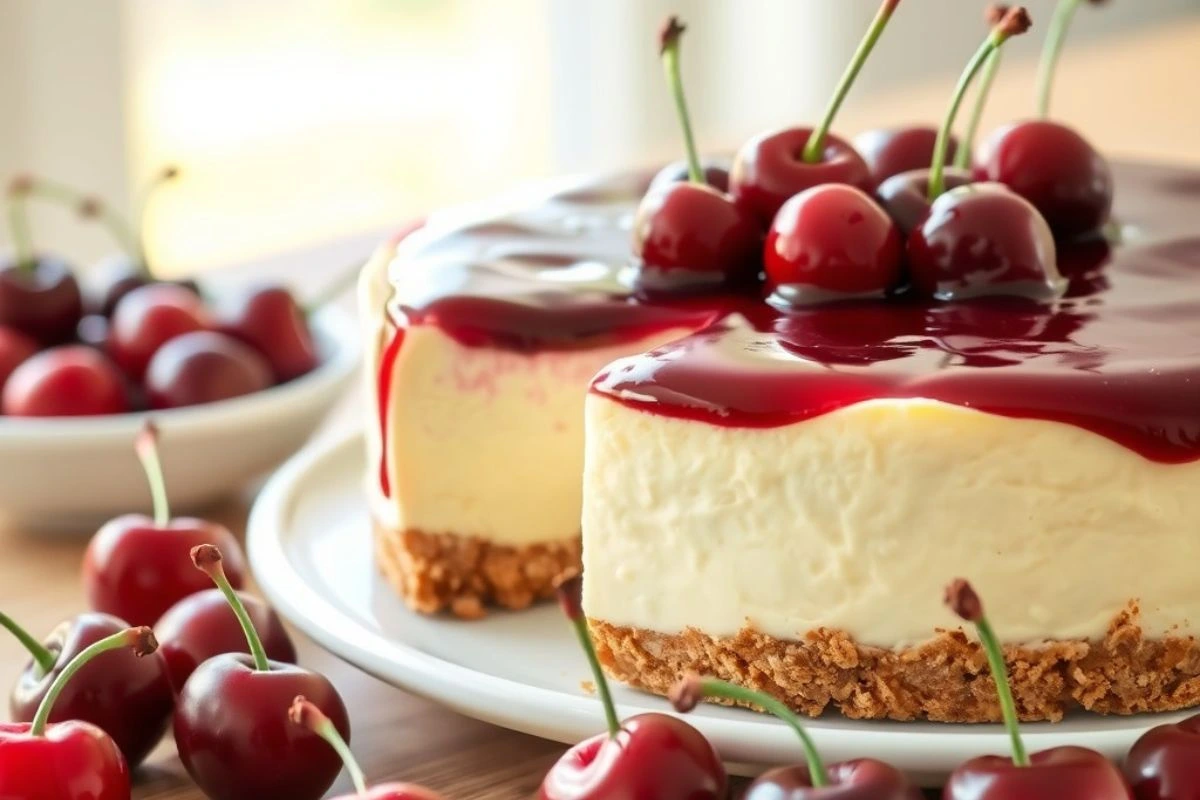 cherry cheesecake